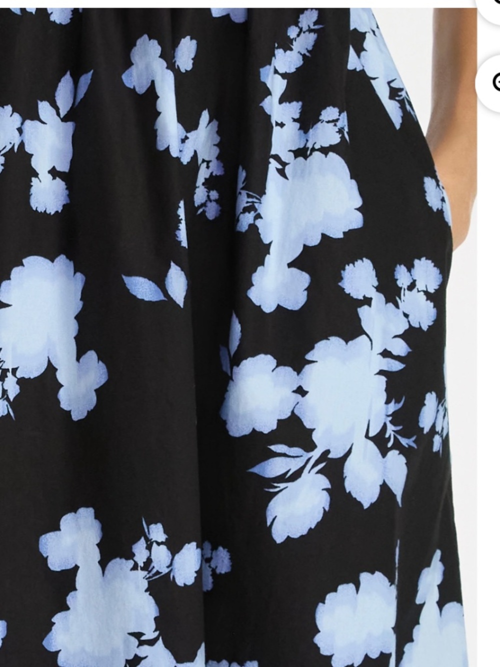 Time and Tru Women’s Blooming Blue Midi Dress Size Medium (8-10) NWT - Picture 3 of 6